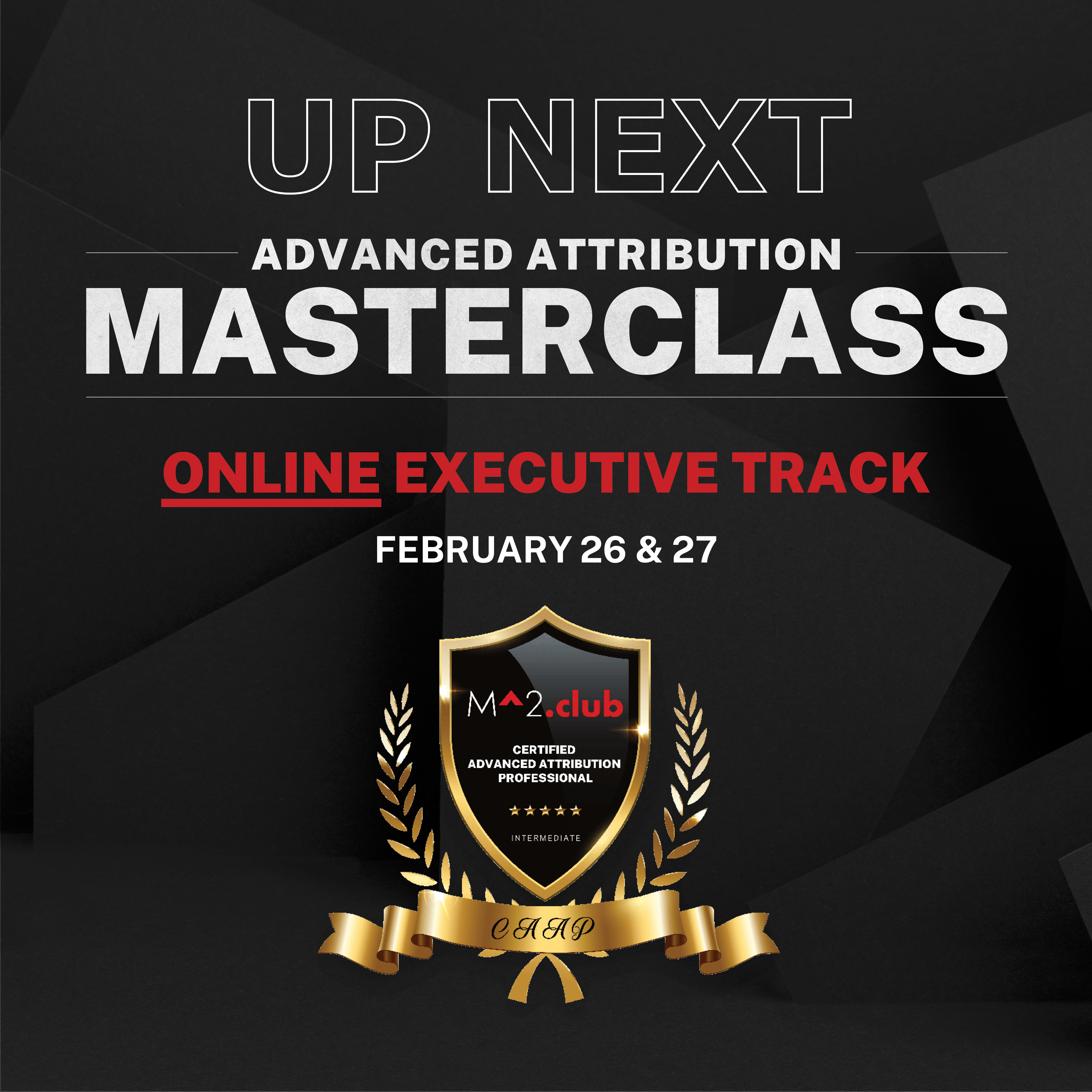 February 2026 Advanced Attribution Masterclass - Online Edition